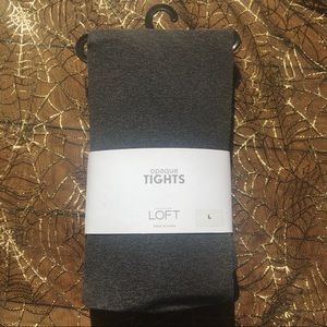 Loft by Ann Taylor Opaque Tights in Grey